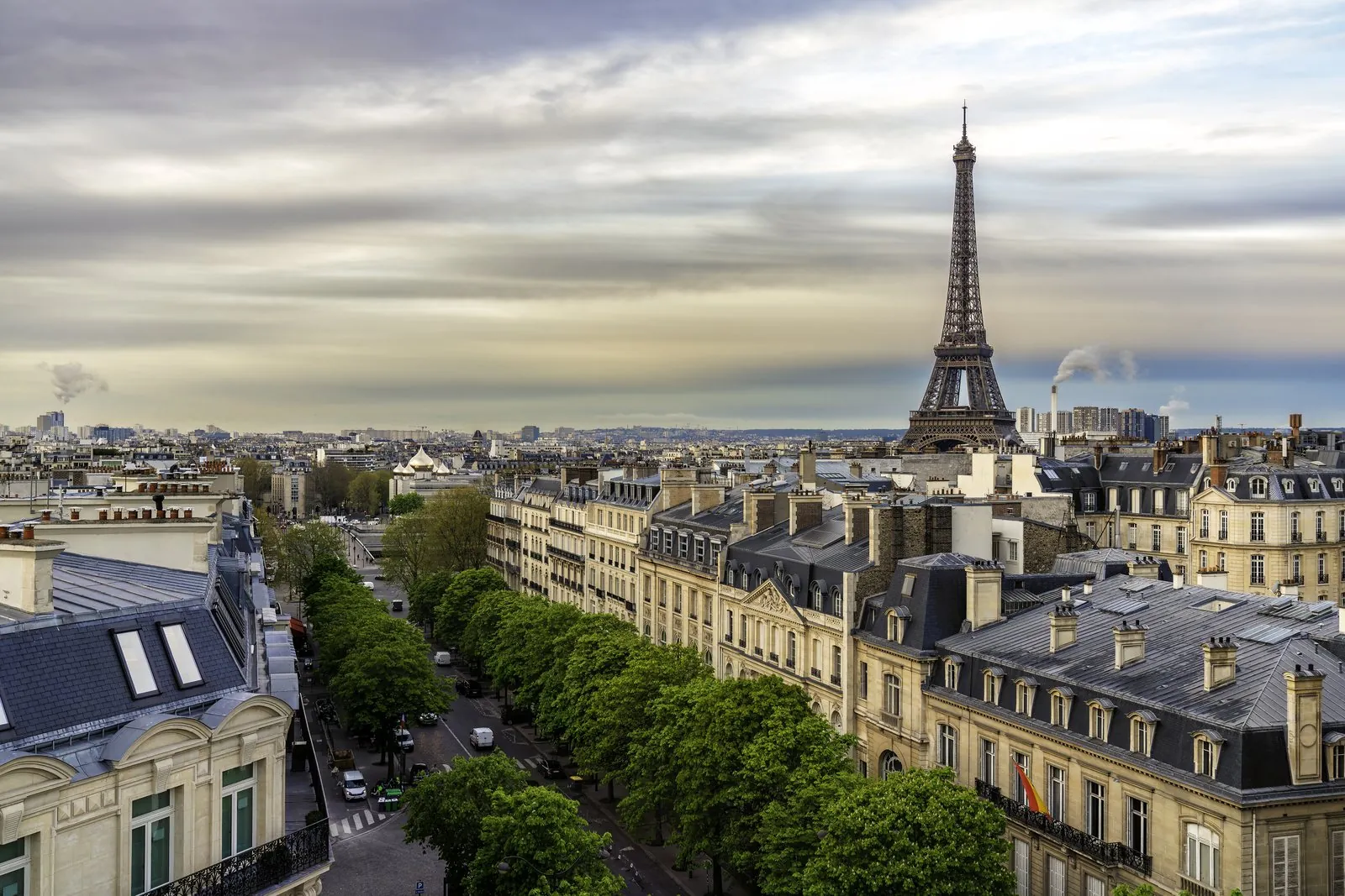 Panorama de Paris avec la tour Eiffel